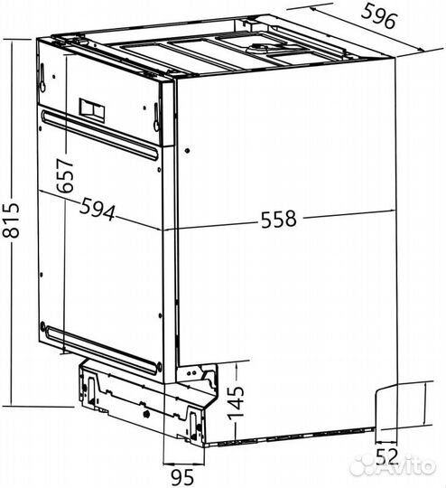 Посудомоечная машина встраиваемая Thomson DB30L52I