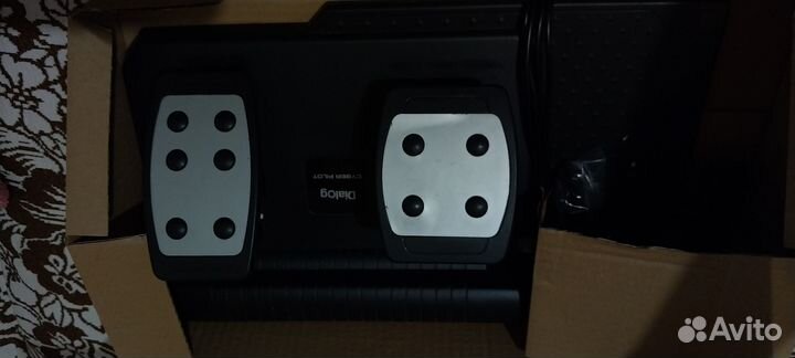 Игровой руль с педалями и коробкой передач для пк