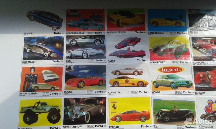 Вкладыши Turbo,Donald и другие