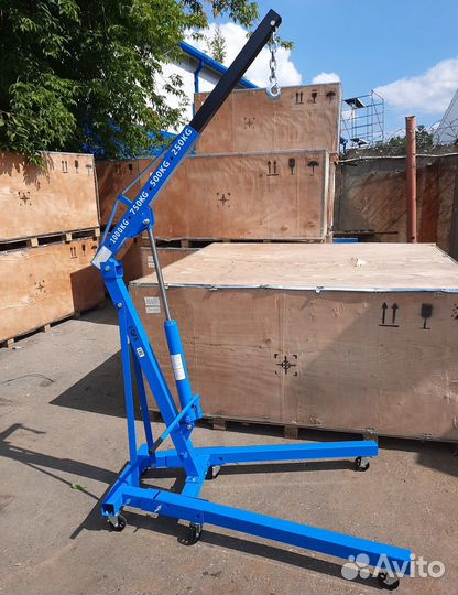 Кран гидравлический 1т, складной