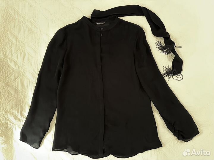 Massimo dutti рубашка шелк