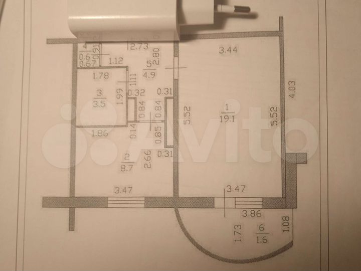 1-к. квартира, 36,8 м², 6/10 эт.