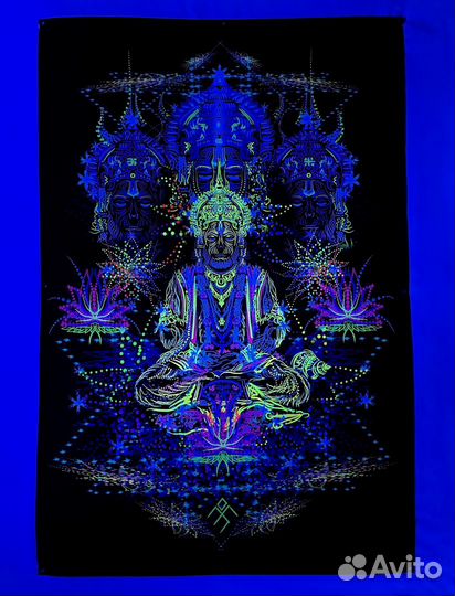 Индийские полотна Флюрные Полотна Декор Стен UV