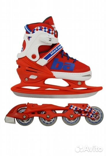 Ролики 2 в 1 раздвижные коньки