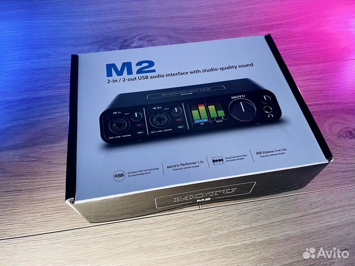 Motu M2 - Звуковая карта, аудиоинтерфейс