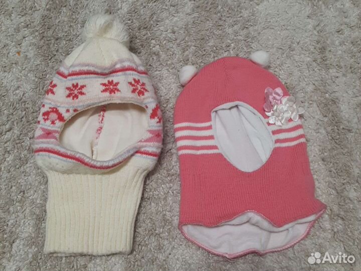 Шапка шлем для девочки,тёплые внутри флис