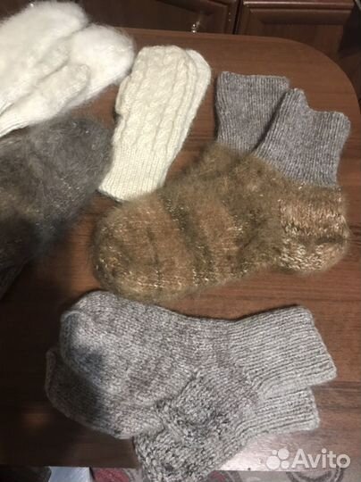 Пояс и носки из собачьей шерсти