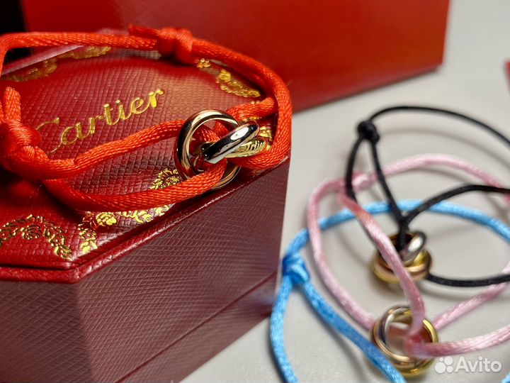 Cartier trinity шелковая нить Картье Тринити