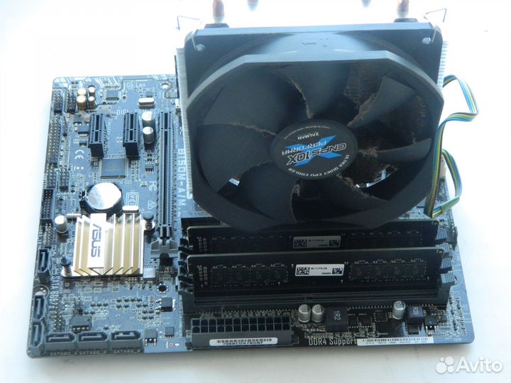 Intel Core i7-6700 с кулером и материнской платой
