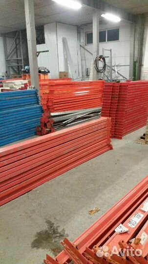 Стелажи палетные набивные и мезонин б/у для склада