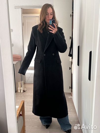 Пальто женское длинное шерсть