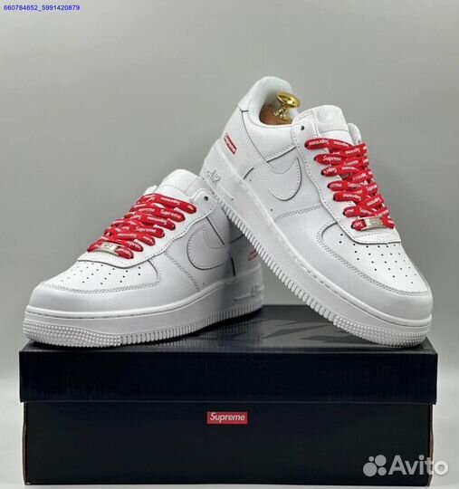 Кроссовки Nike Air Force 1 Low & Supreme (Арт.24191)