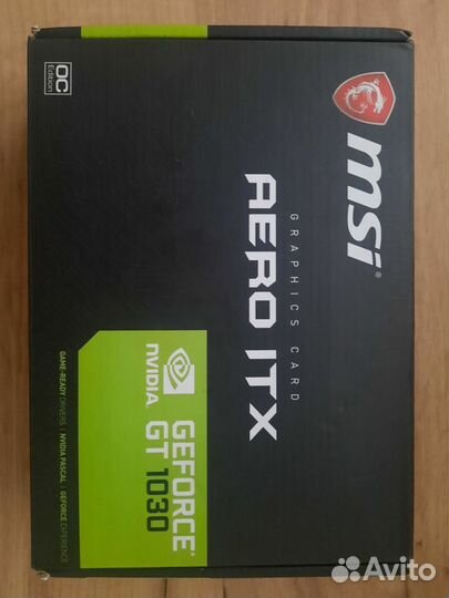 Msi geforce gt 1030 aero itx 2 gb gddr5