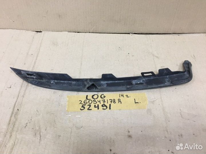Накладка фары передняя левая Renault Logan 2