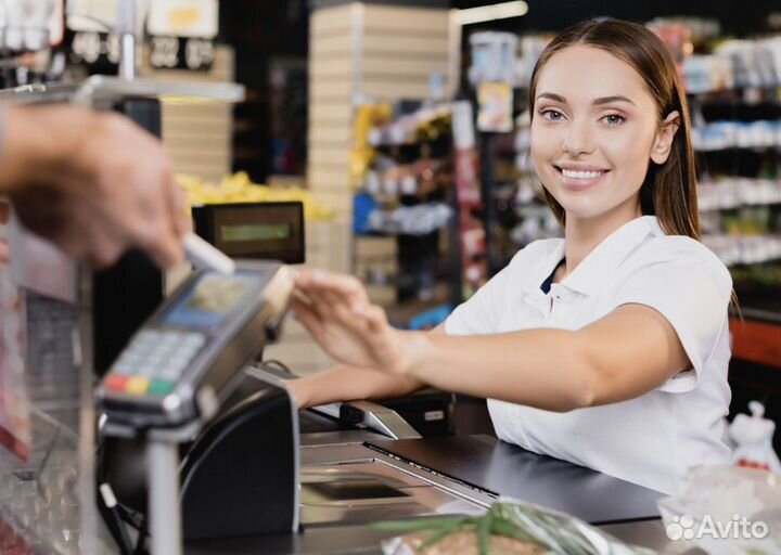 Кассир в продуктовый магазин