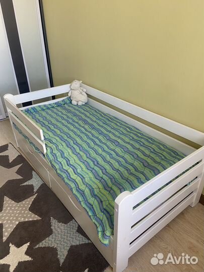 Детская кровать 80 160 с ящиками