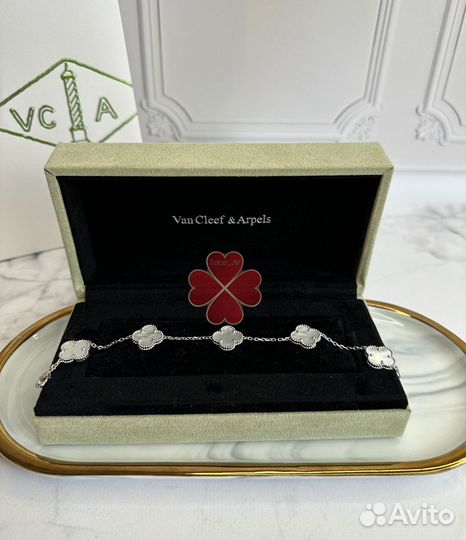 Браслет Ван Клиф Van cleef золотой Vintage клевер