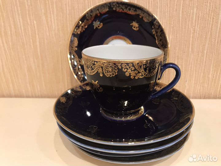 Кофейный набор кобальт лфз