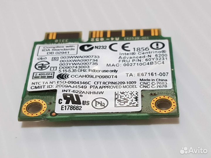 Wi-Fi модуль для ноутбука Lenovo T410.T420/T430/T5