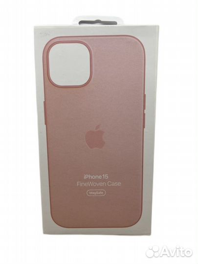 Чехол FineWoven для iPhone 15 с MagSafe (Pink)