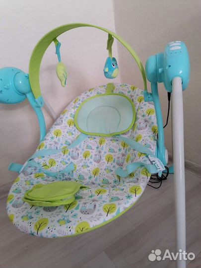 Детские электронные качели шезлонг