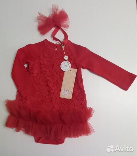 Платье боди для девочки 74-80