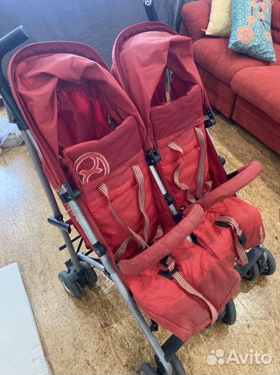 Коляска трость для двойни cybex twinyx