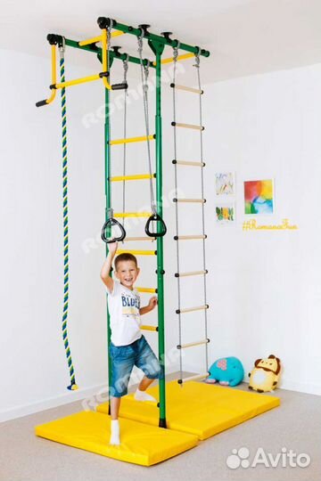 Шведская стенка Комета-1 Цвет Зелёно/жёлтый