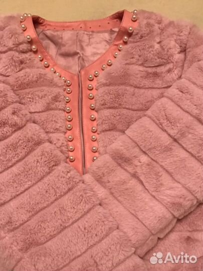 Шубка розовая 42-44