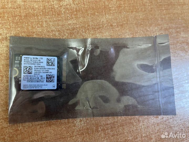 SSD m2 2230 Samsung PM991a 1TB
