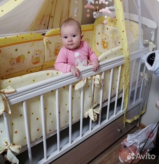 Мягкие бортик для детской кроватки