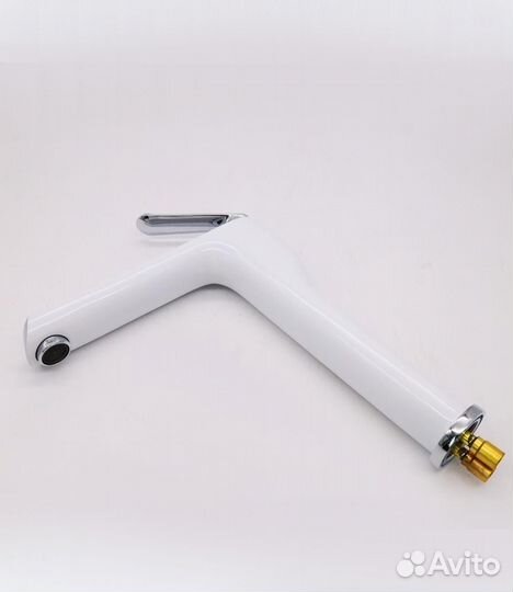 Высокий смеситель для раковины-чаши Ganzer GZ20012-F белый