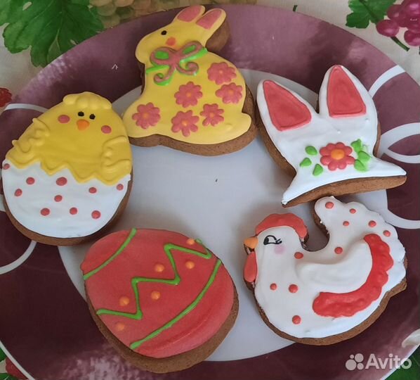 Пряники дино/ куличи пасхальные