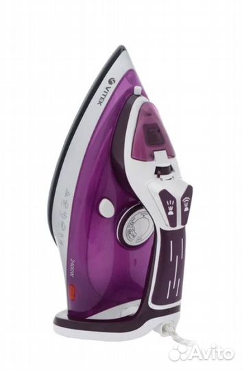 Утюг vitek VT-1246, фиолетовый/белый