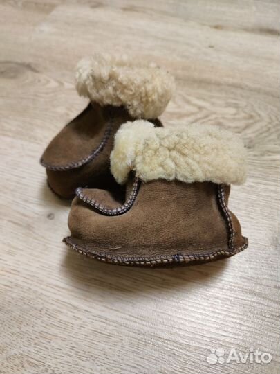 Пинетки для новорожденных зимние