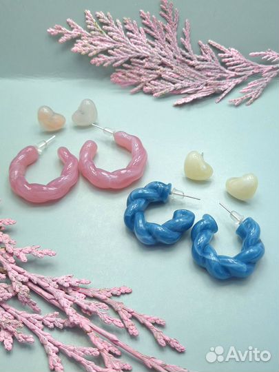 Серьги из акрила