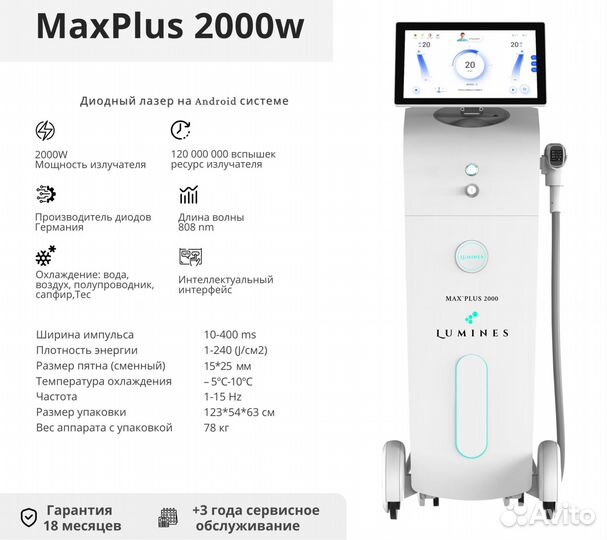 Диодный лазер люминес MaxPlus 2000 Вт