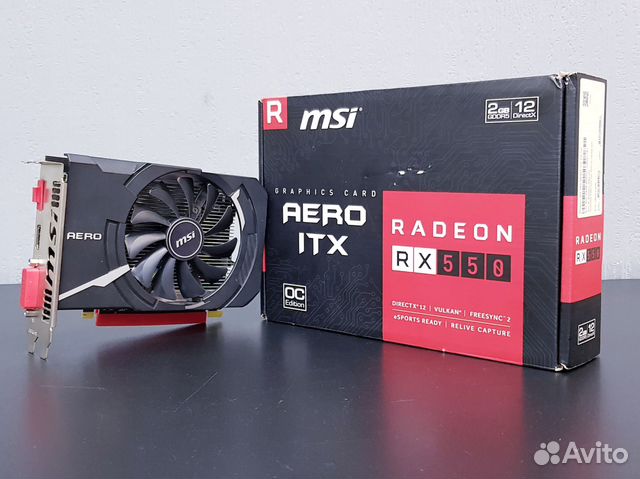 Видеокарта MSI AMD Radeon RX 550 aero ITX OC купить в Новосибирске ...