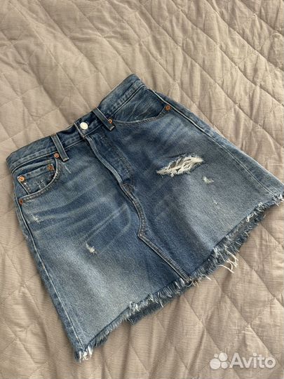 Джинсовая юбка levis 27