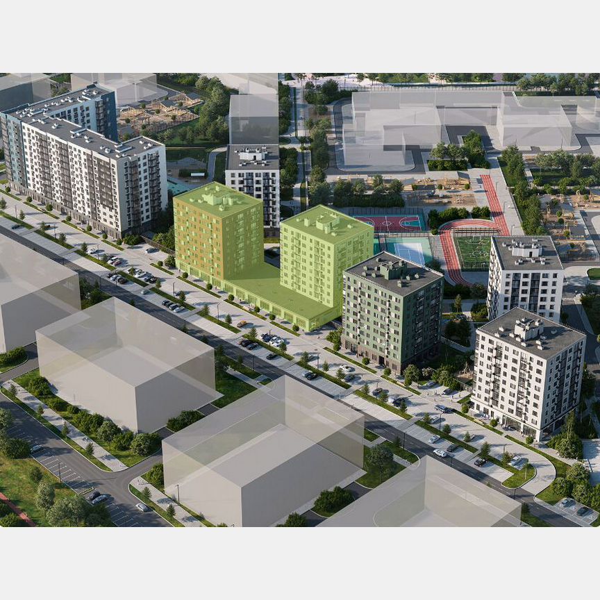 3-к. квартира, 68,4 м², 6/9 эт.