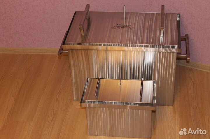Коптильня горячего копчения из нерж стали 1,5-2мм