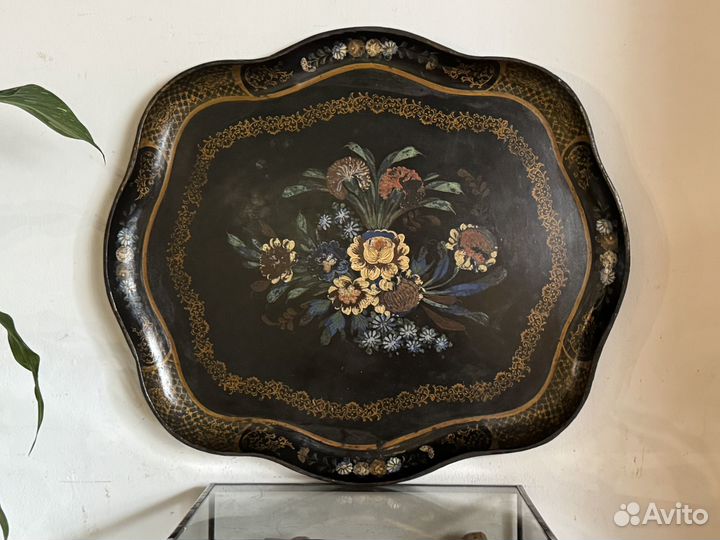 Поднос 50х44 см, ракетка хагоита. Япония