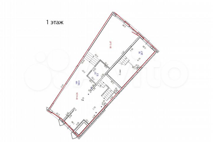 Торговое помещение 277,8 м²