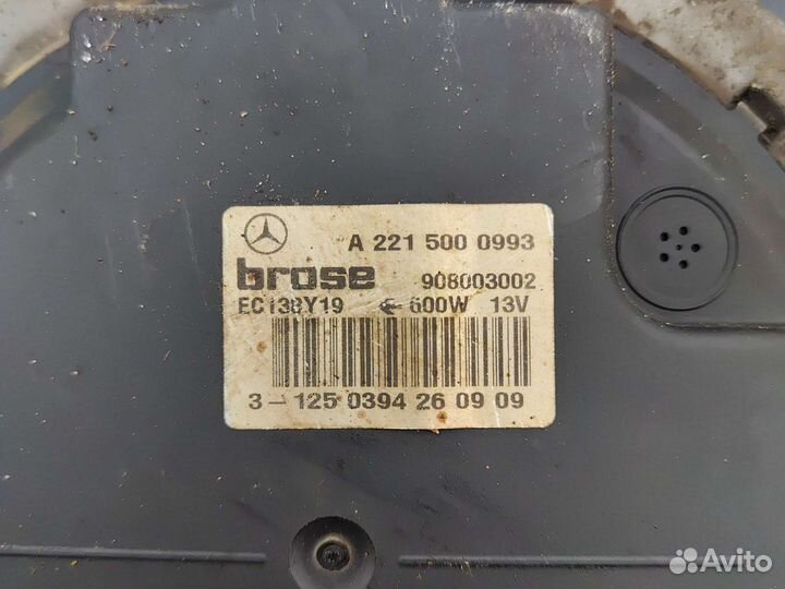 Вентилятор охлаждения на mercedes w221