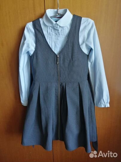 Школьная форма для девочки 122 128 серая