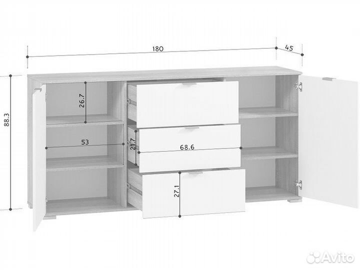 Тумба Стелла-2 Sand