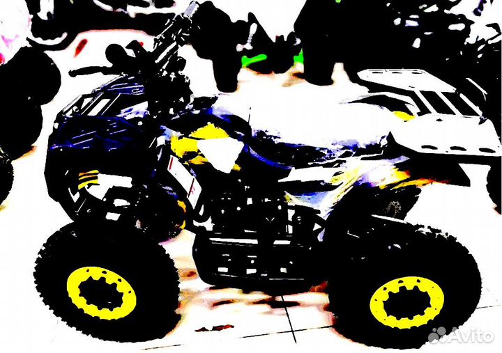 Детский квадроцикл Mini Grizlik X16 (PS) желтый