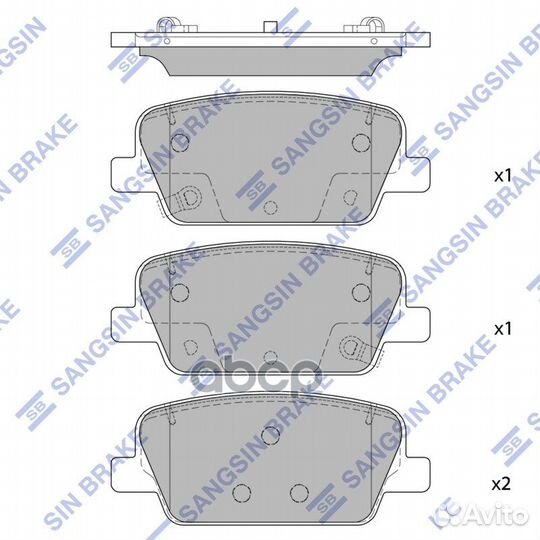 Колодки задние hyundai polisade 2019- SP4328