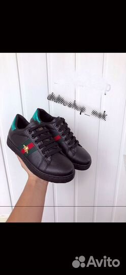 Кеды черные gucci