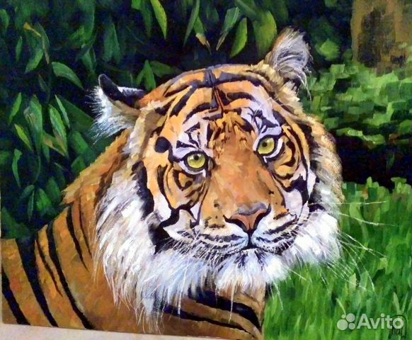 Тигр 60 см на 50 см